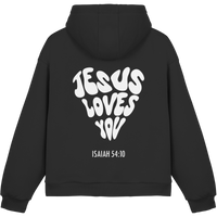 Jesus loves you Hoodie - Fluffy Boxcut Hoodie