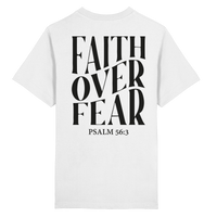 Faith Over Fear T-Shirt - Heavy Oversized Organic Shirt