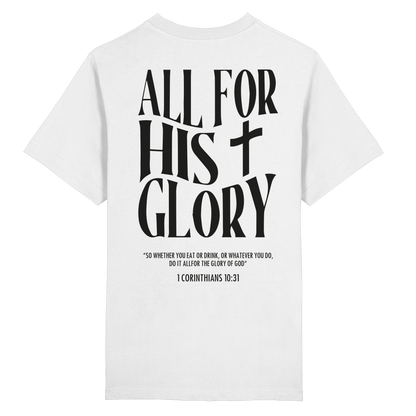 All for His Glory T-Shirt - Heavy Oversized Organic Shirt